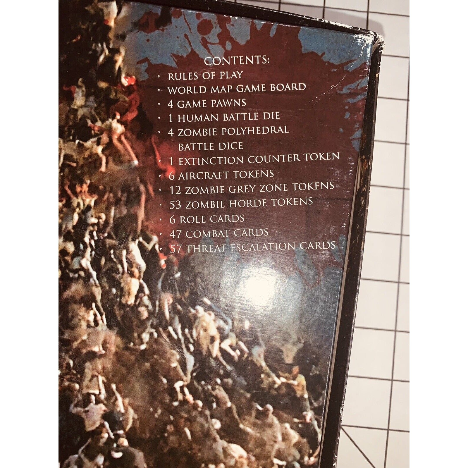 World War Z The Game Zombies University Games Tactical Strategy Board Unused