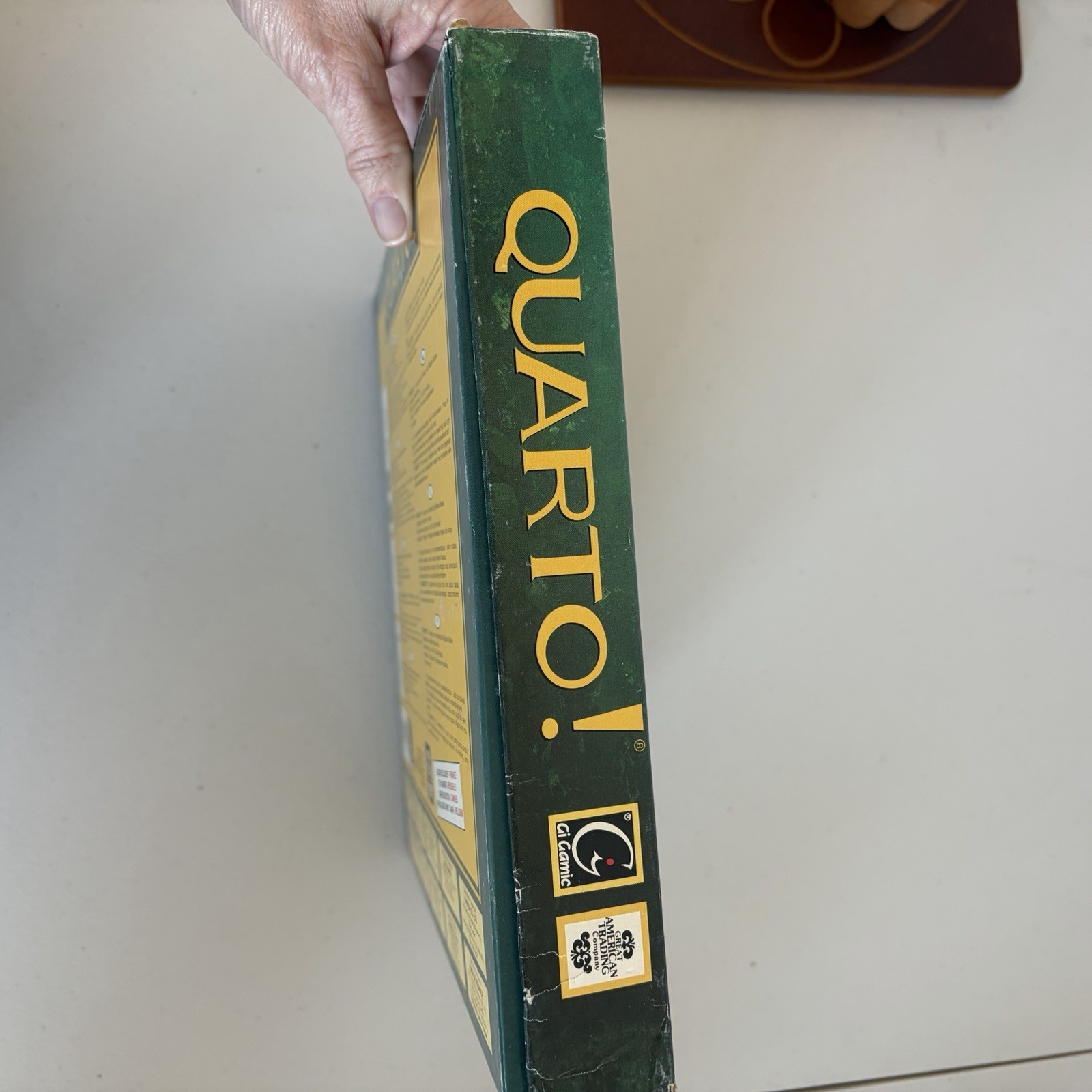 QUARTO! Wooden Board Game Vintage 1993 Gigamic, Mensa Select Complete!