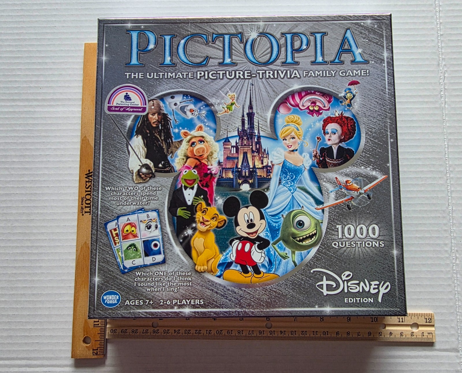 Disney Pictopia Board Game 2013 Wonder Forge Nearly Complete Missing 1 Token