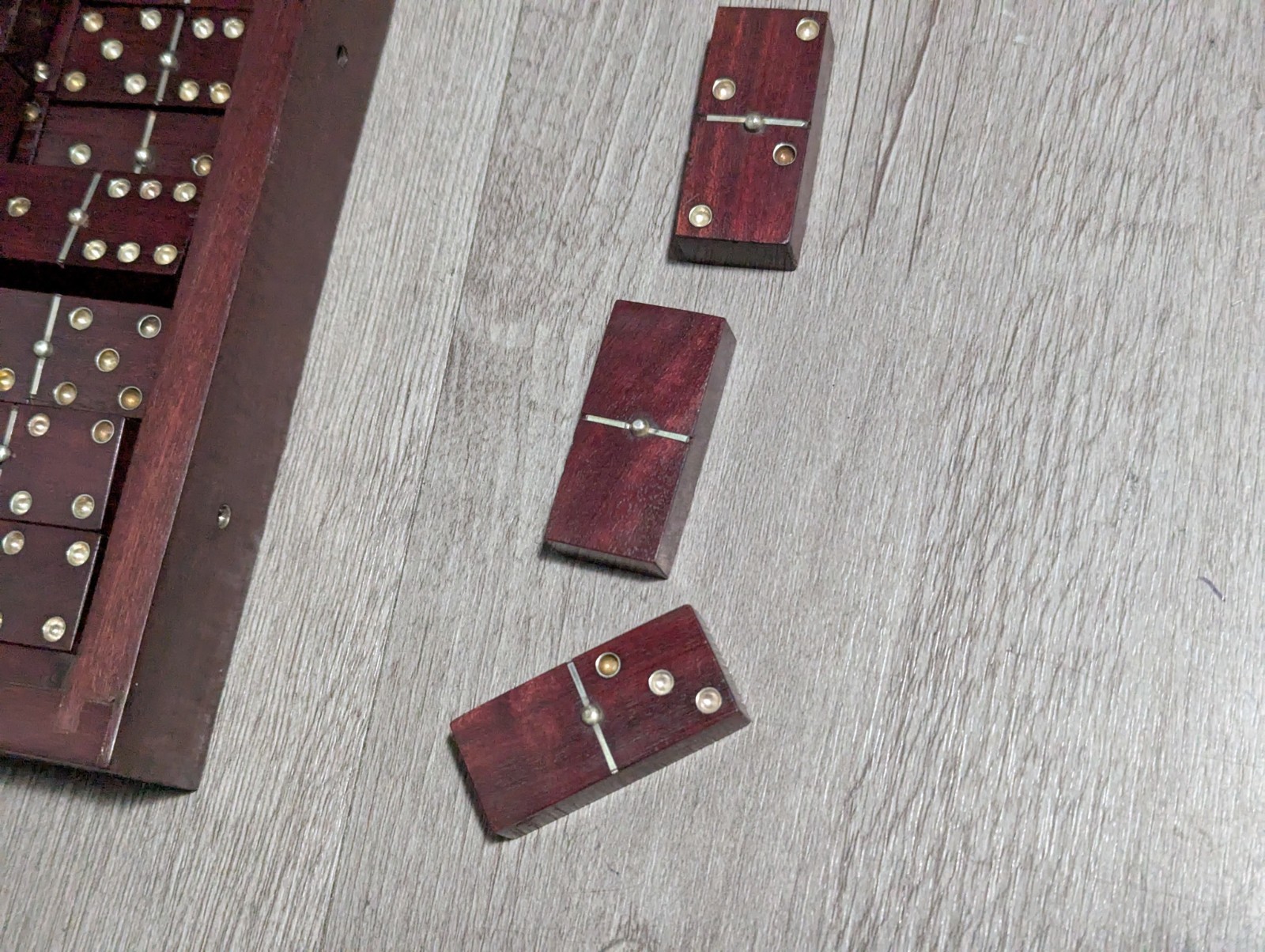 READ Vintage William Spratling? Sterling Silver & Wood Dominoes Set w/Engraved
