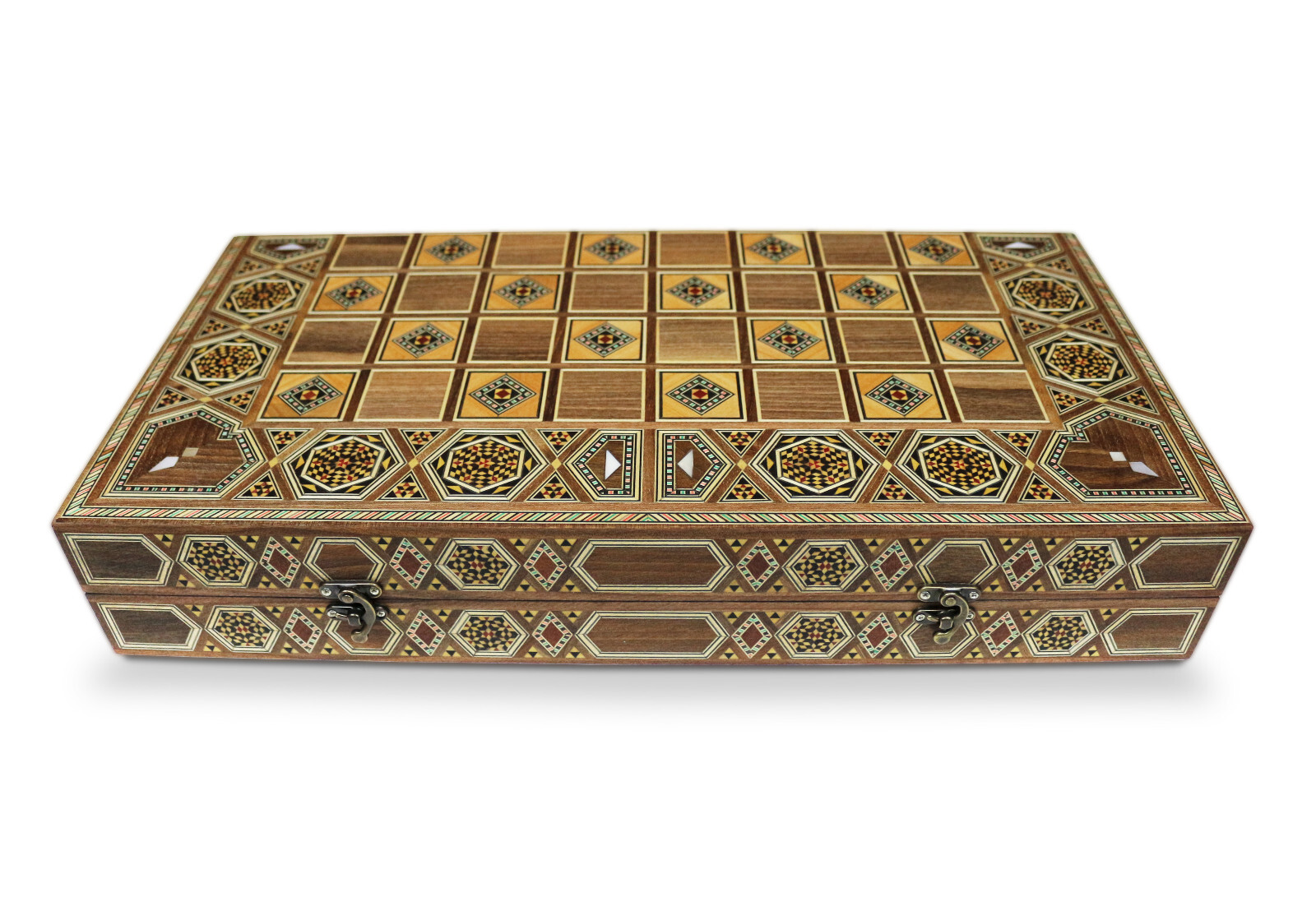 Wooden Backgammon/Chess Board Including Wooden Bricks BT525 S