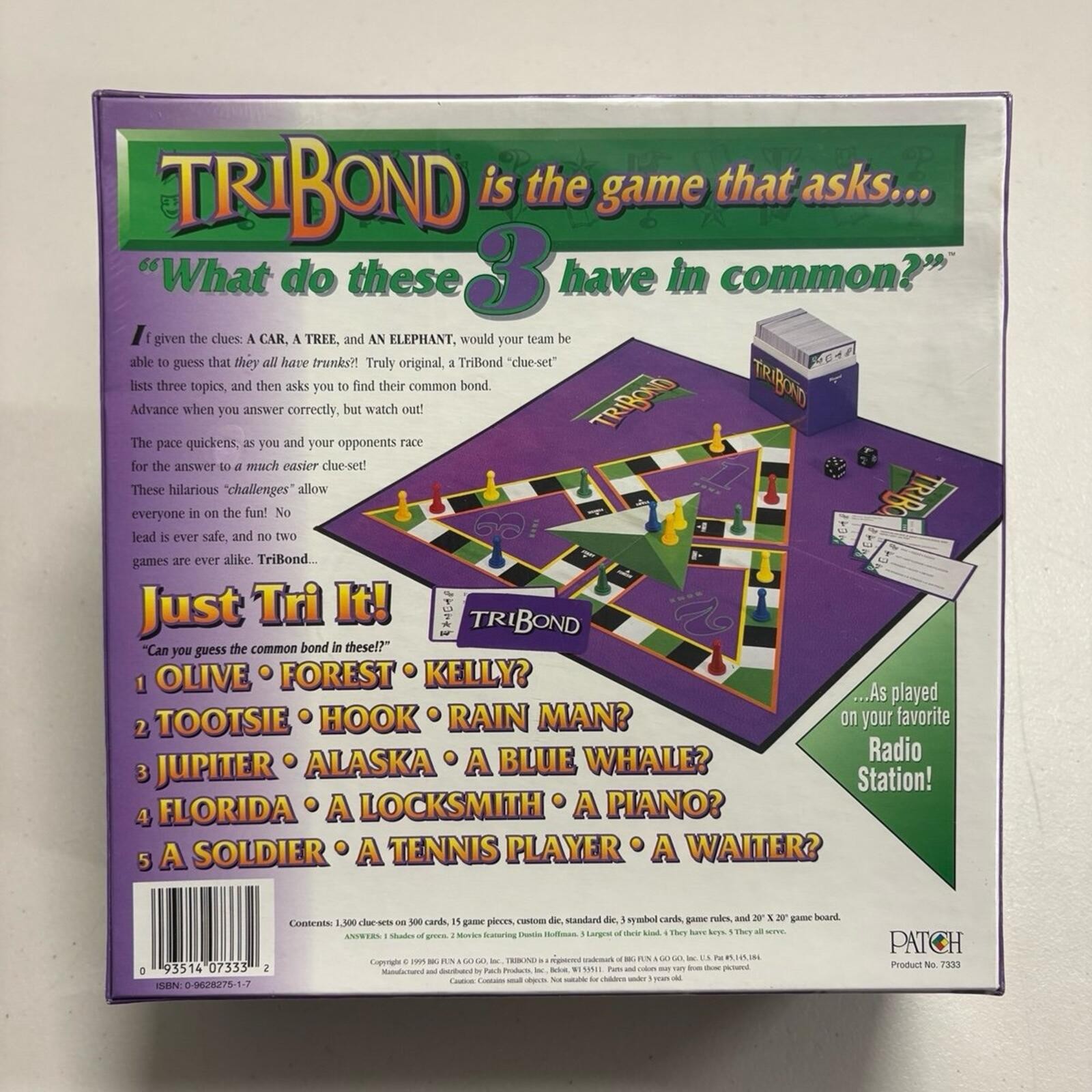 TriBond Board Game 1995 Patch Products Factory Sealed NEW Vintage