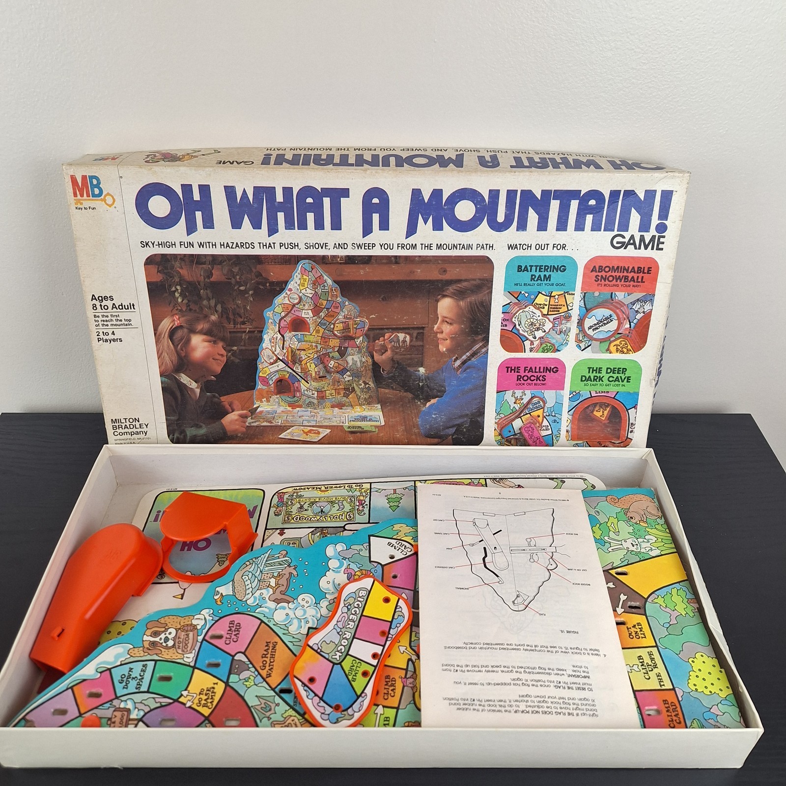 Milton Bradley Oh What a Mountain 3D Board Game Adventure VTG 100% COMPLETE-READ