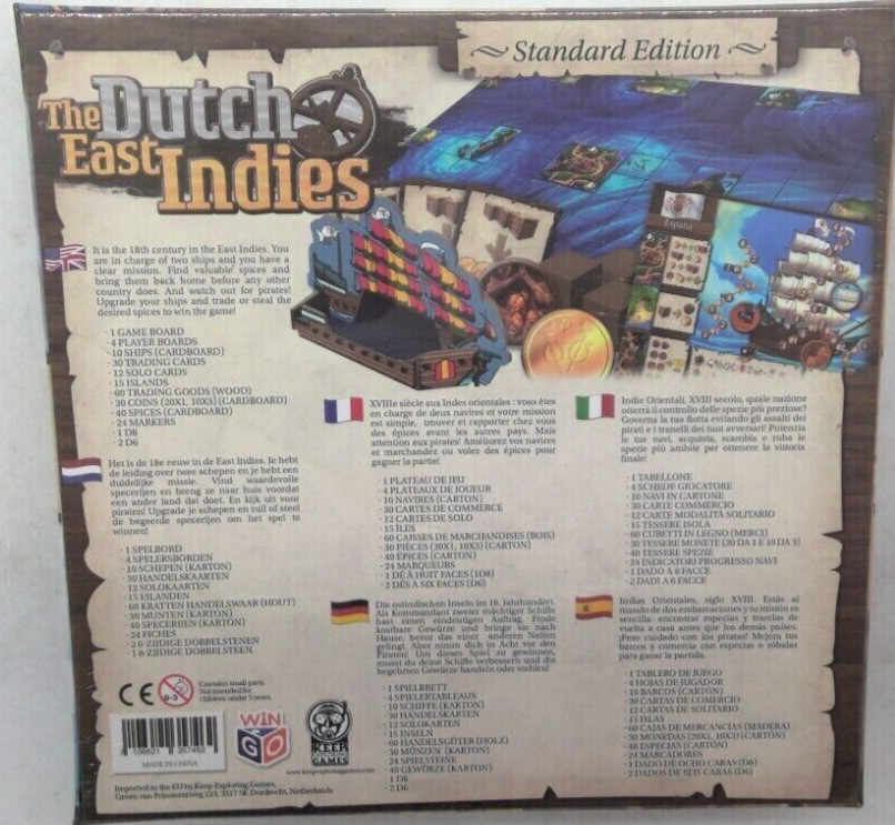 The Dutch East Indies Board Game BRAND NEW & SEALED (2017) VGC