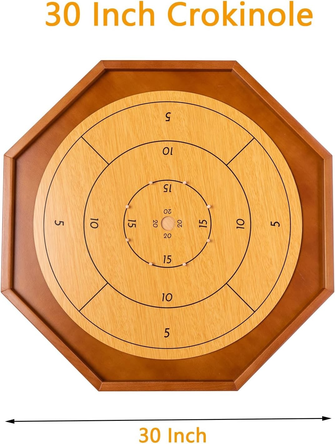 30 Inch Tournament Crokinole Board Game, Official Crokinole & Checkers | 26″ Pla