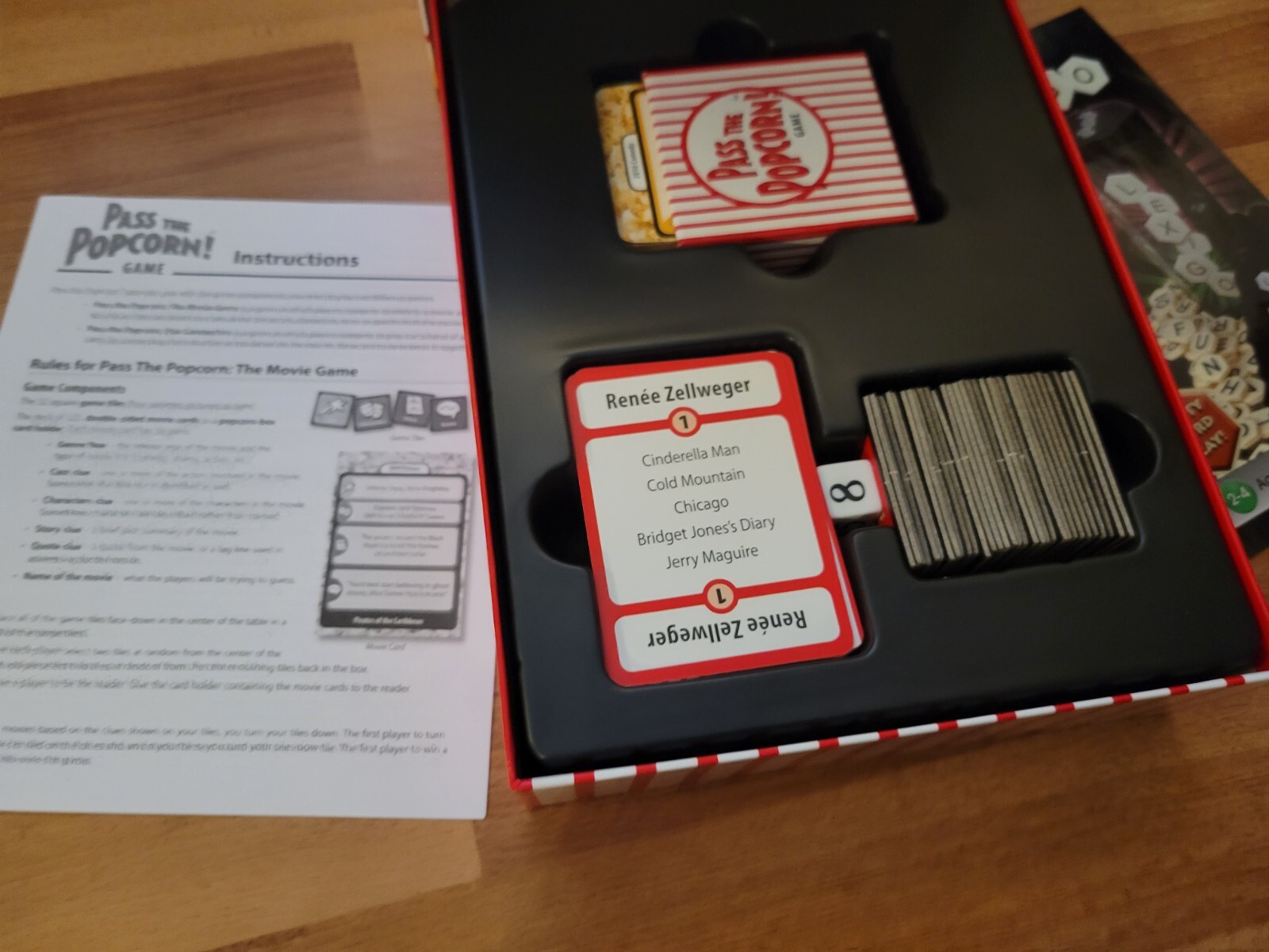 PASS THE POPCORN board GAME Your Ticket to Fast-Paced Movie Trivia Fun COMPLETE