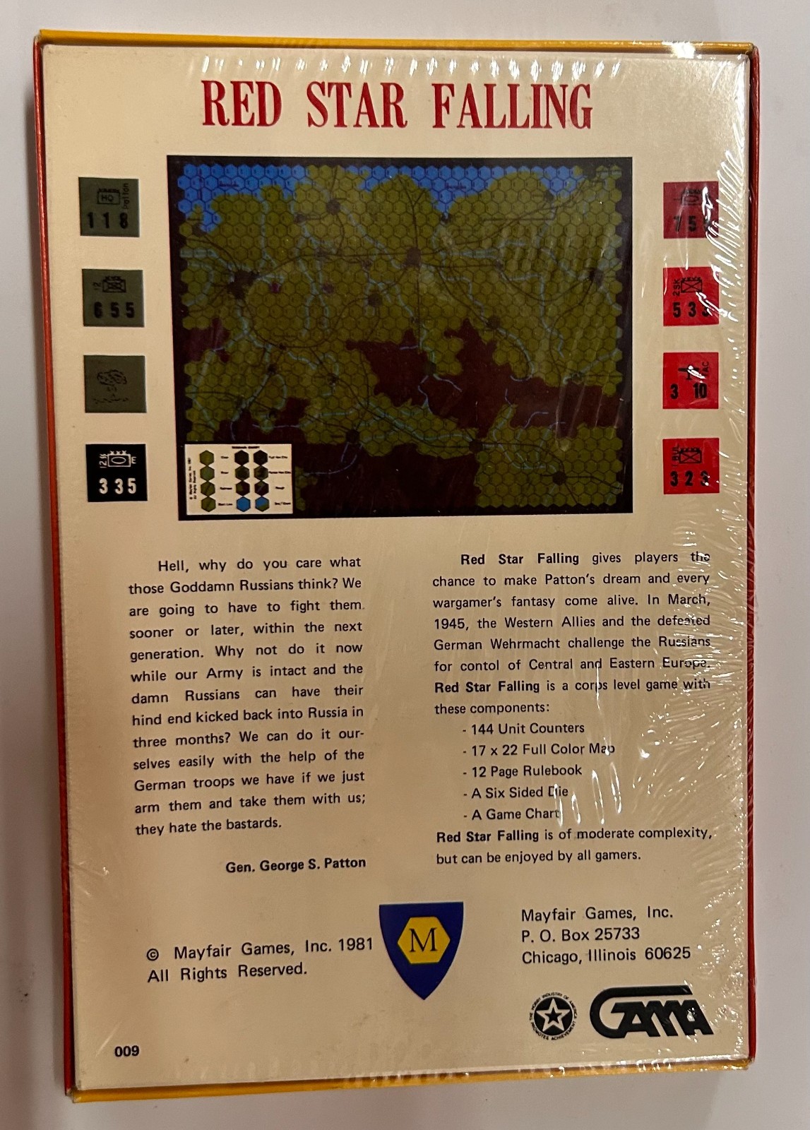 Vintage Mayfair Games Red Star Falling 1981 NEW in Shrink