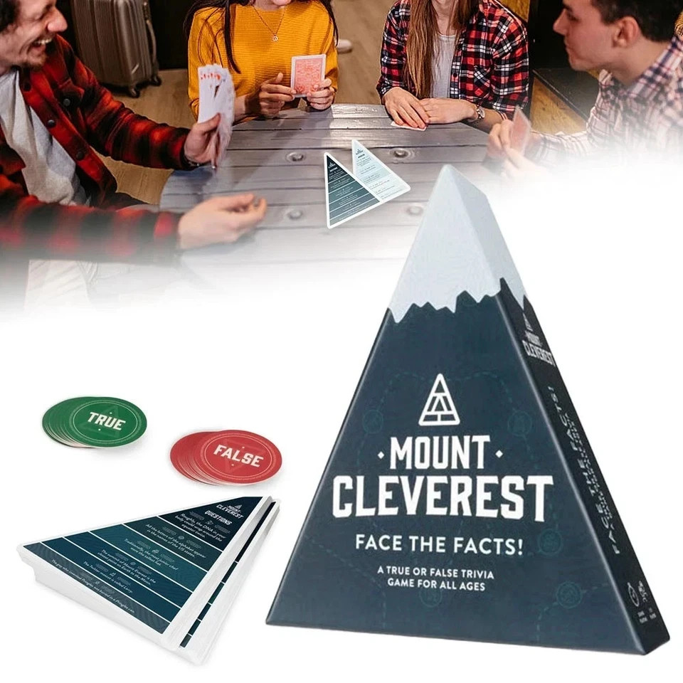 Cleverest Card Game True Or False Trivia Fun Family Game Cards Games US