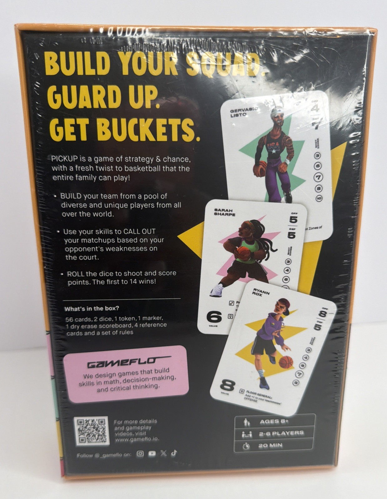Gameflo Pickup Basketball Card Game Of Strategy Ages 8+ /2-6 Players New/Sealed