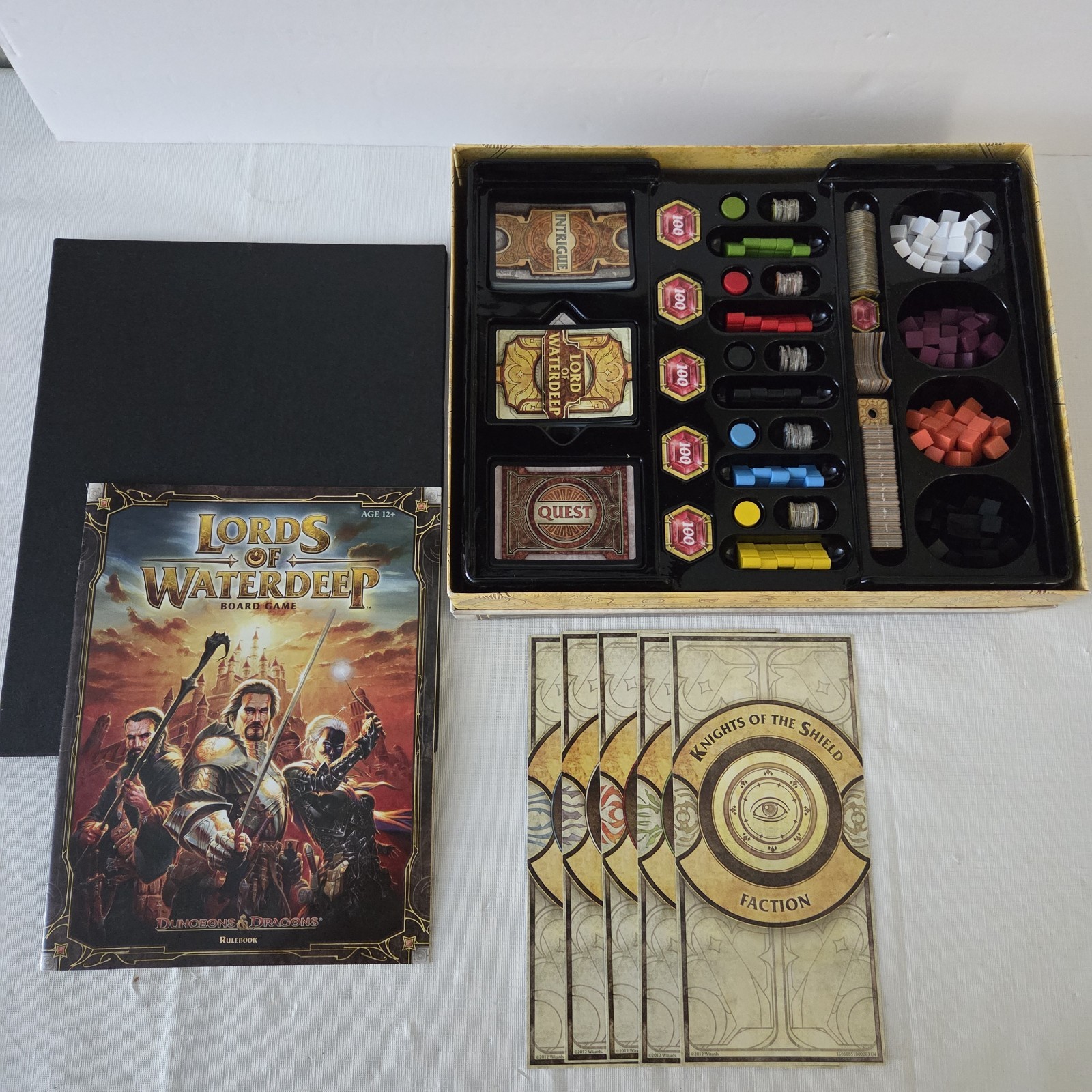 Dungeons & Dragons LORDS of WATERDEEP Board Game D&D Complete 2012 Wizards
