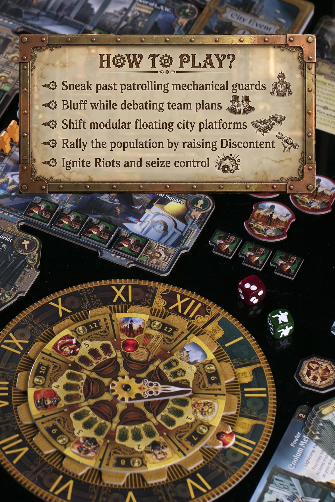 CrowD Games | City of The Great Machine Board Game | 1-4 Players | Ages 14 an…