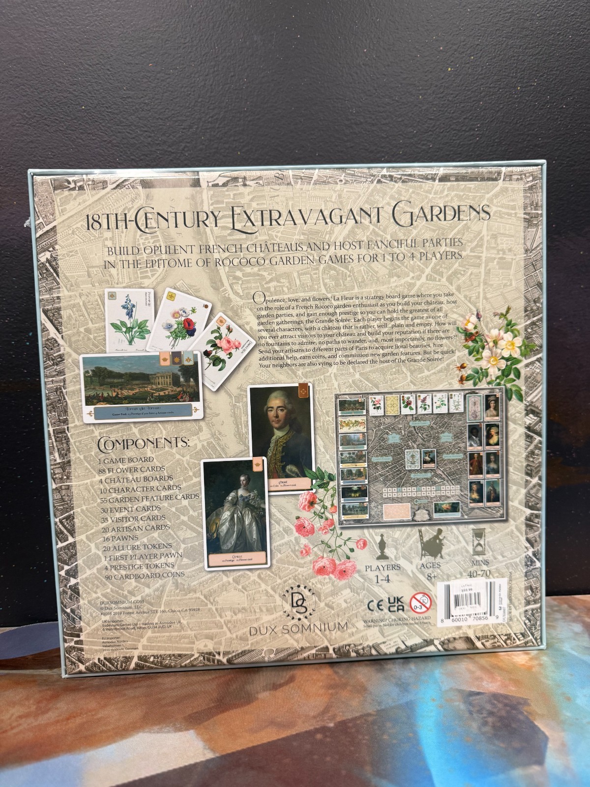*NEW IN SHRINK WRAP, FREE US SHIPPING* La Fleur Board Game from Dux Somnium