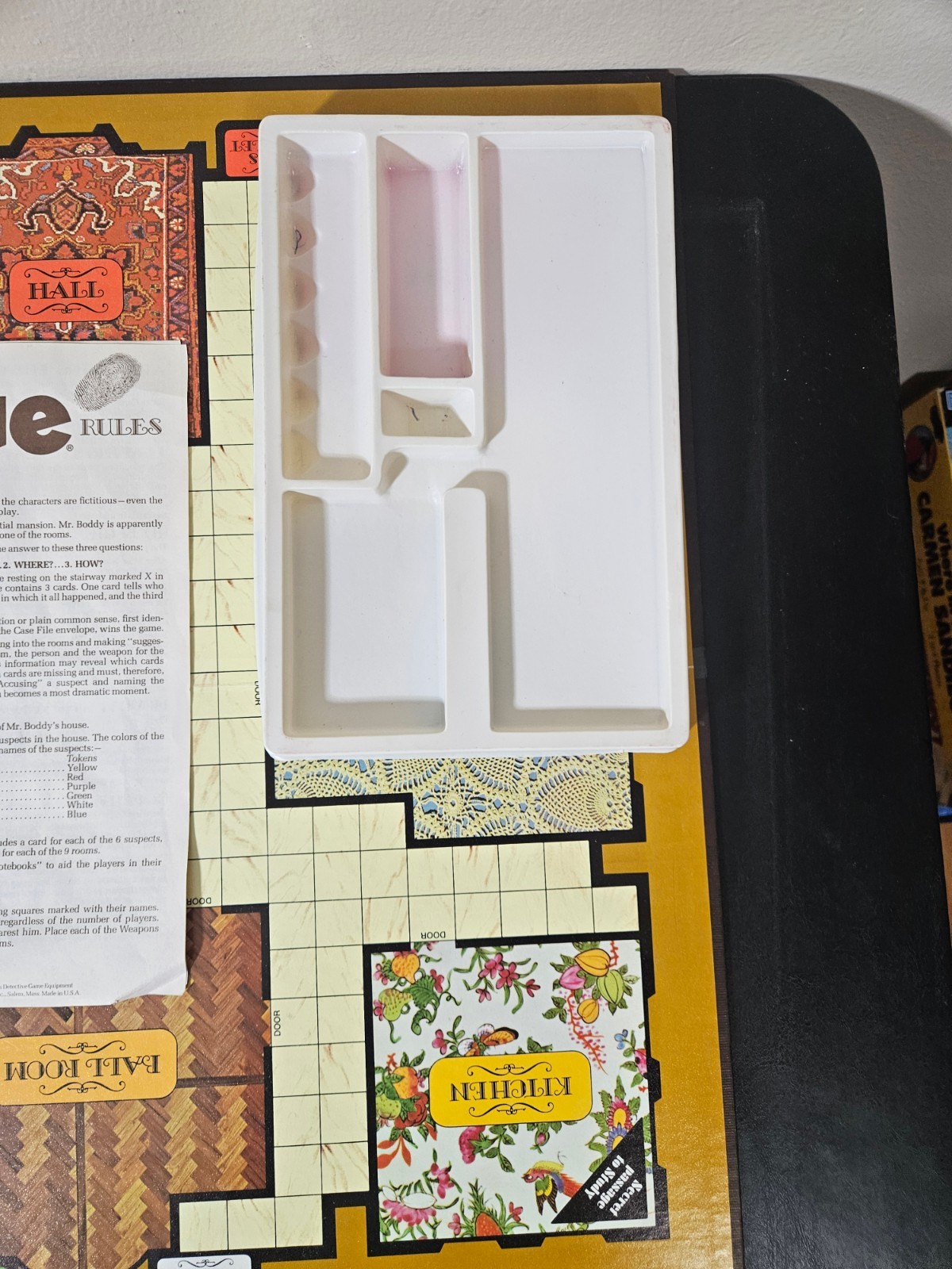 Vintage 1972 Clue Detective Board Game Complete Parker Brothers No. 45