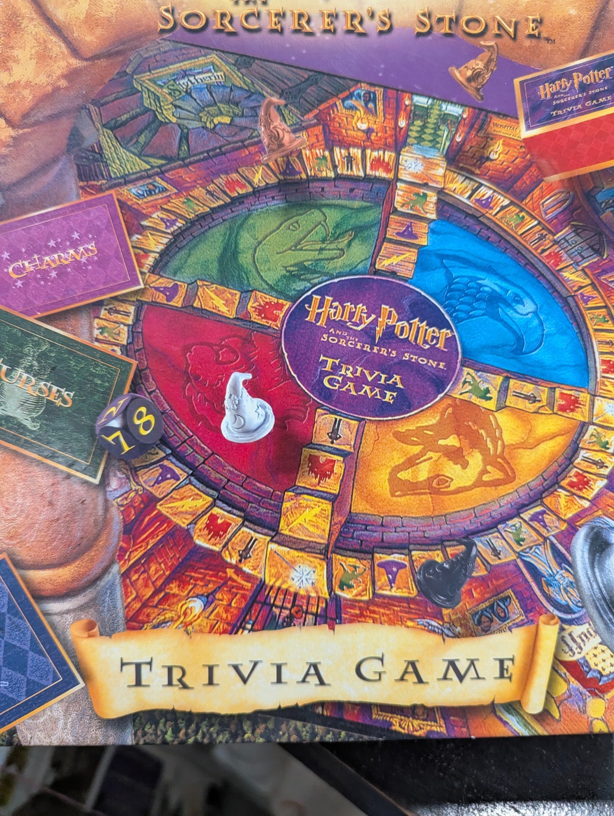 HARRY POTTER and the SORCERER’S STONE TRIVIA GAME 100% COMPLETE 2000 VINTAGE