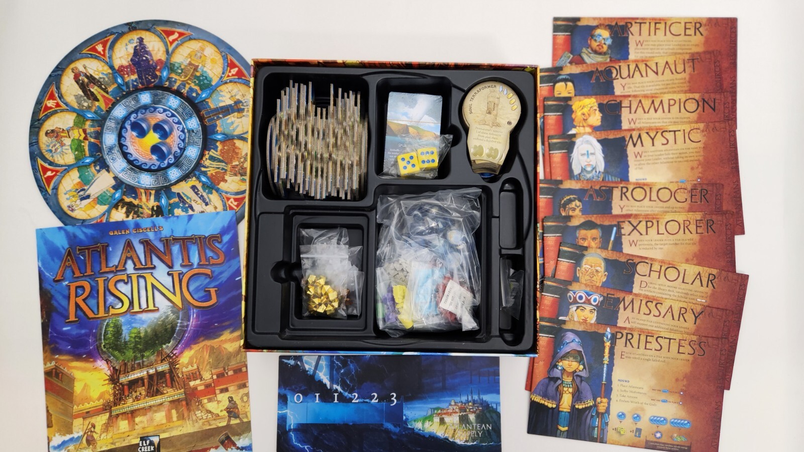 Atlantis Rising Monstrosities+Core Game+Extras Kickstarter by Elf Creek (NIS)