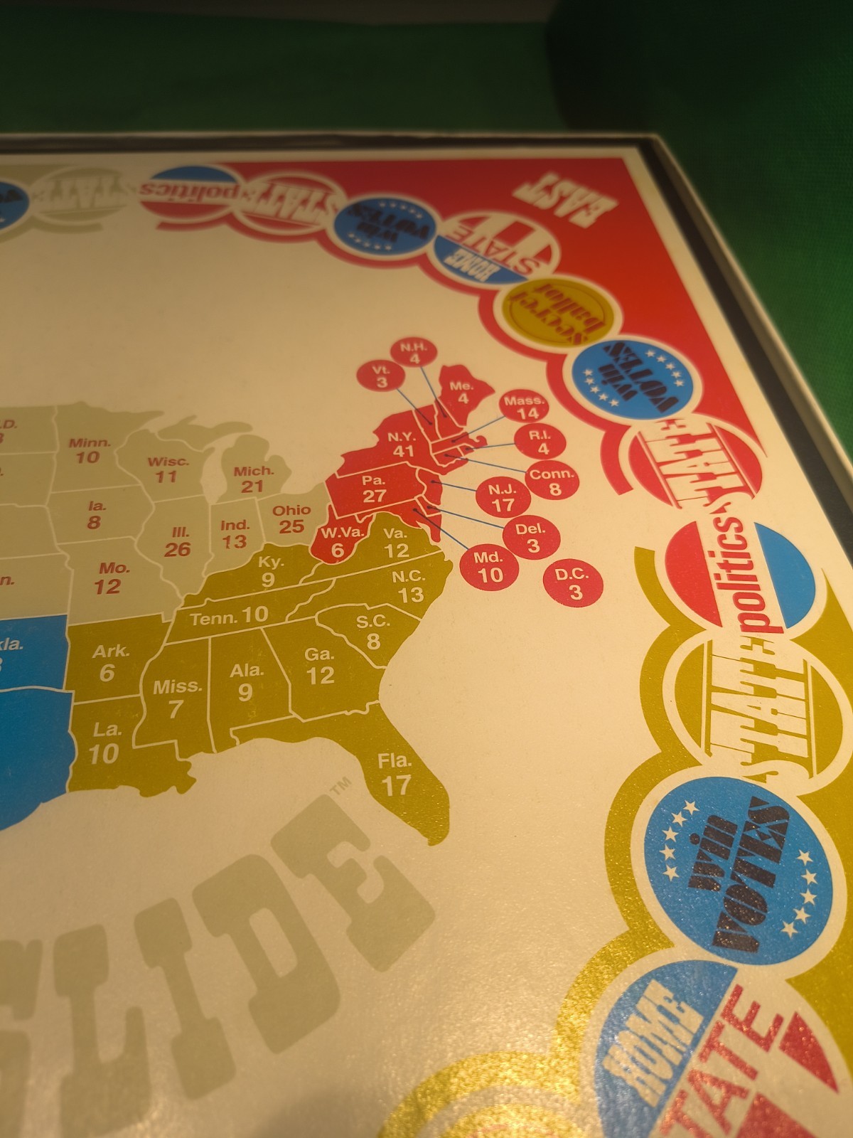 Landslide Parker Brothers Game Power Politics Board Game 1971 Complete Vintage