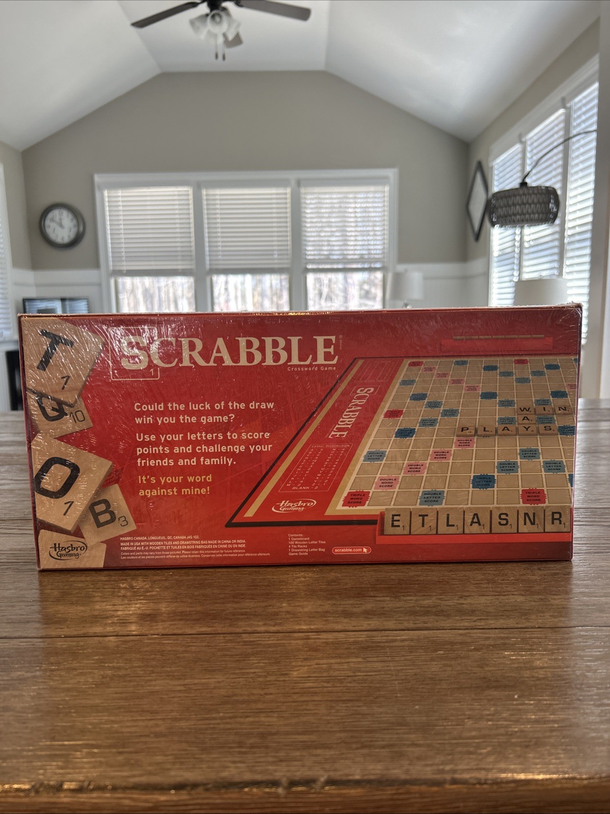 Hasbro Original SCRABBLE Board Game Family word puzzle game Authentic NEW SEALED