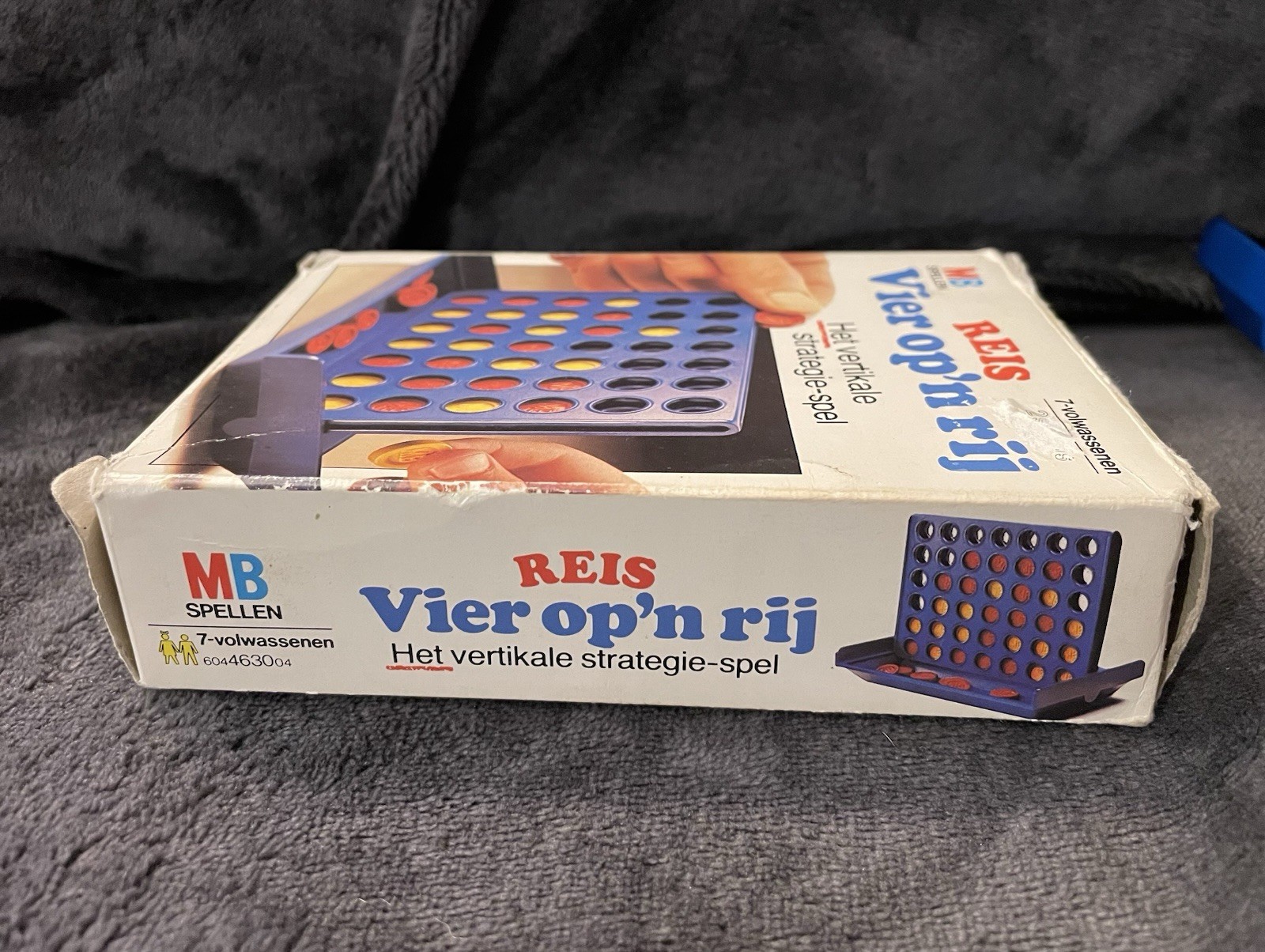 (Dutch) 1982 Milton Bradley MB Spellen Reis Vier op’n rij Connect Four Game VTG