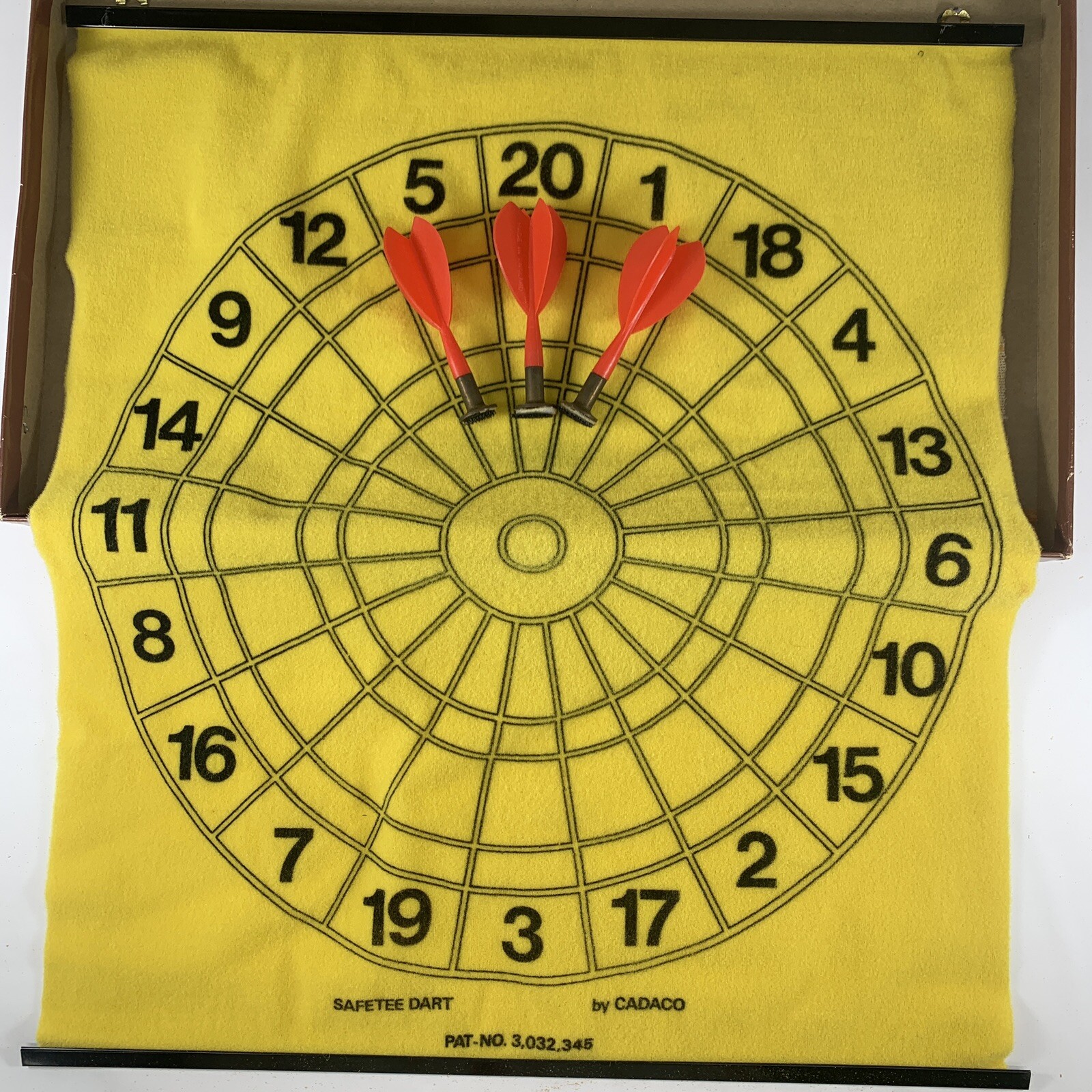 Saftee Dart Game 1972 Vintage Cadaco Safety Children Safe USA in Box