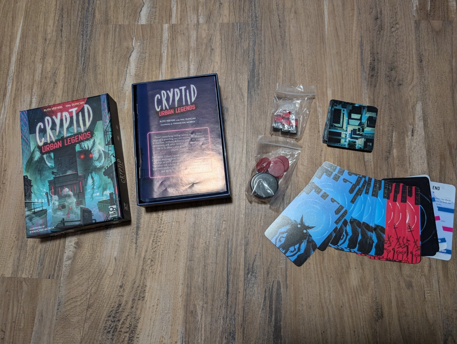 Osprey Games Cryptid Urban Legends Board Game Urban Legends Theme Complete