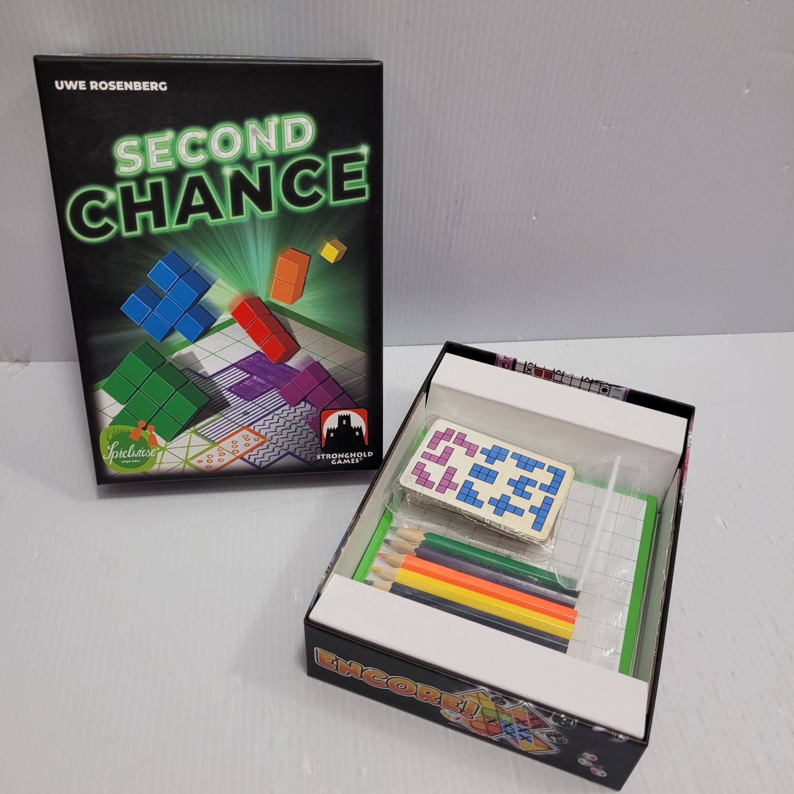 Second Chance Game | Flip & Draw | 56 Card Complete | Stronghold Games | 1st Ed.