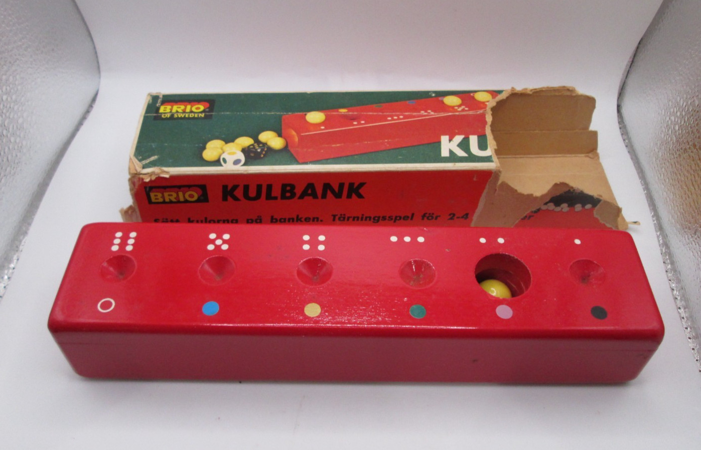 Vtg Brio Of Sweeden KULBANK Dice Game “A game with dice for 2–4 players”