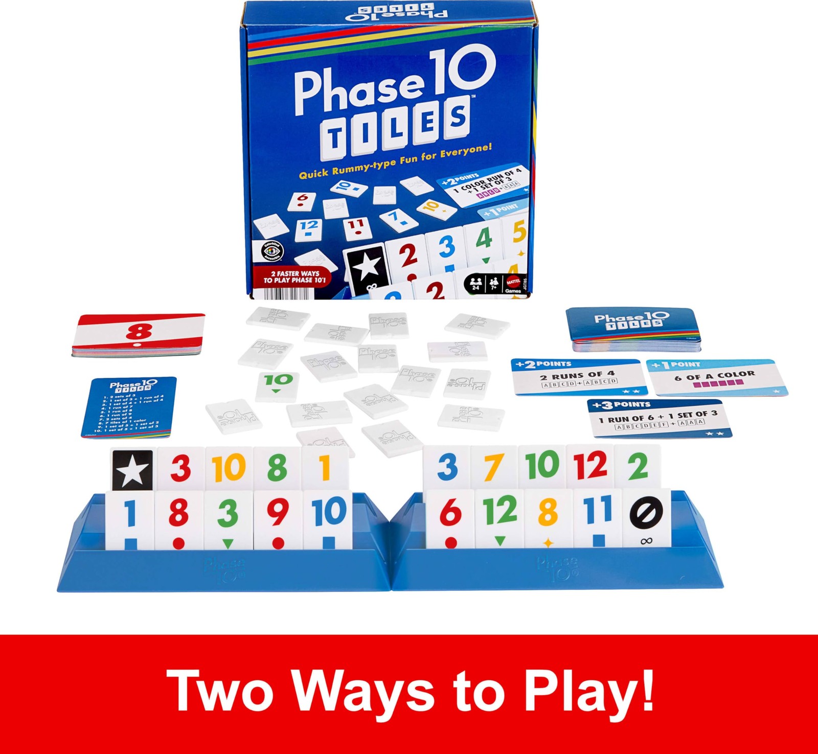 Phase 10 Card Game – Quick Rummy Play for 2-4 Players with Unique Phases
