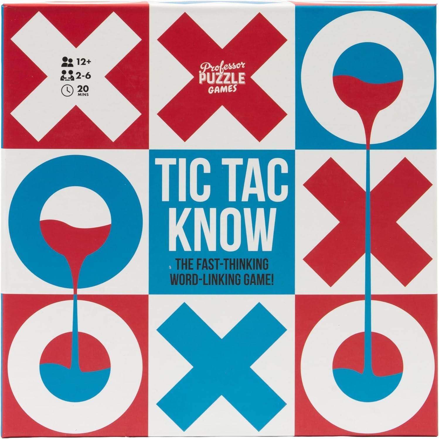 NEW Professor Puzzle Tic Tac Know Party Game Fast Word Game 2–6 Players