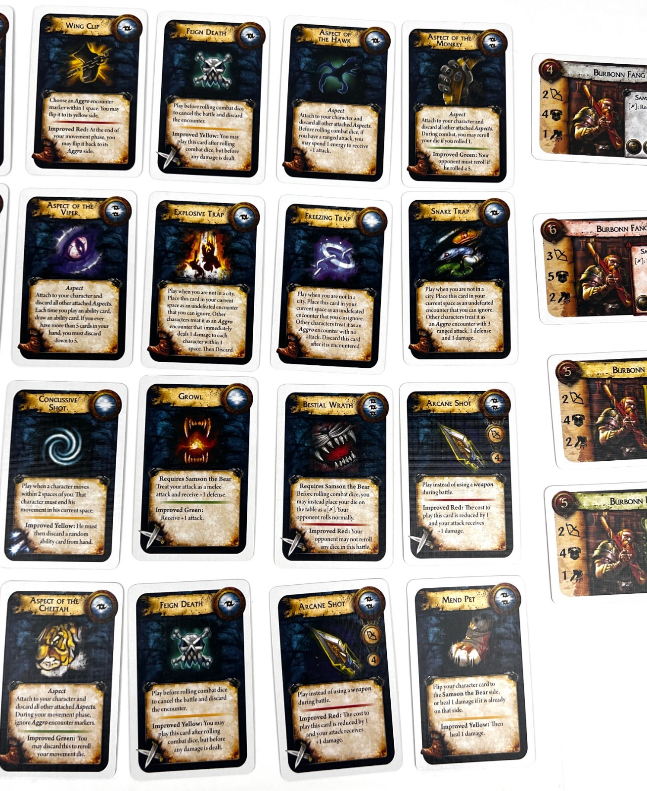 2008 World of Warcraft The Adventure Board Game Character Card Lot of 27