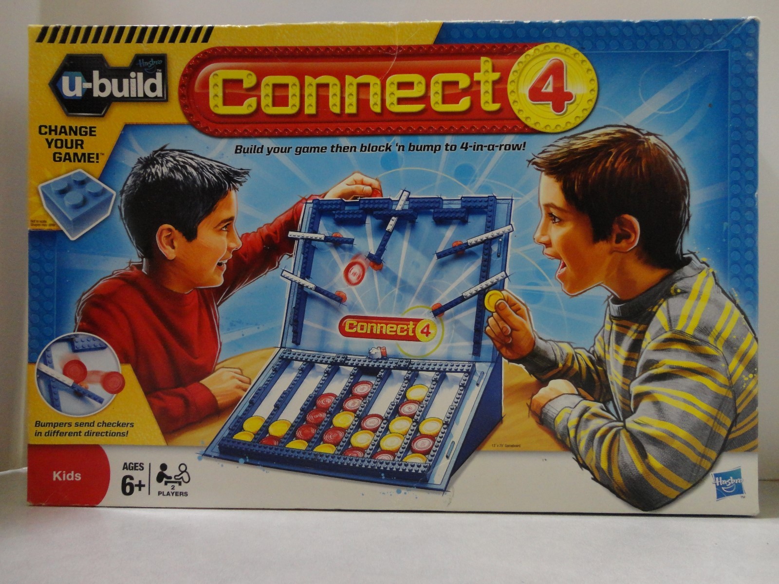 Connect 4 “u build” Building System 13″ x 20″ Game Board (25635) Hasbro