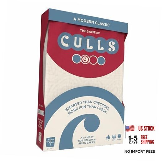 CULLS, an Abstract Strategy Board Game, Smarter Than Checkers and More Fun