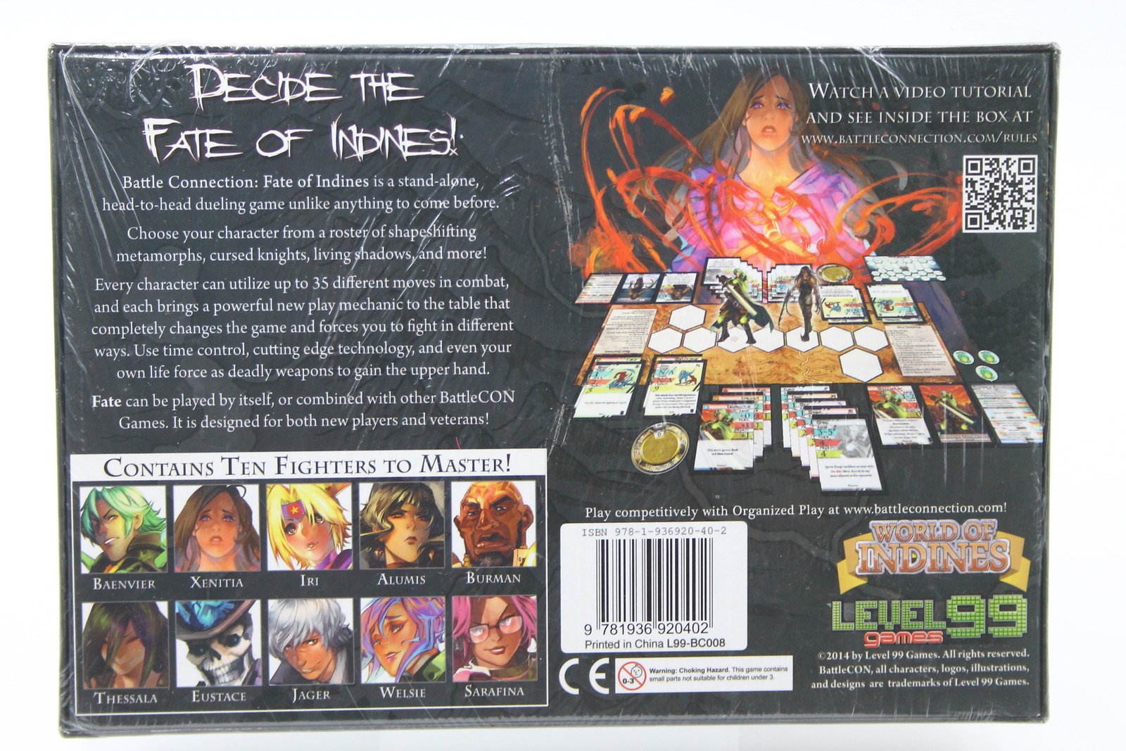 Used Board Game: BattleCON – Fate of Indines (Sealed)