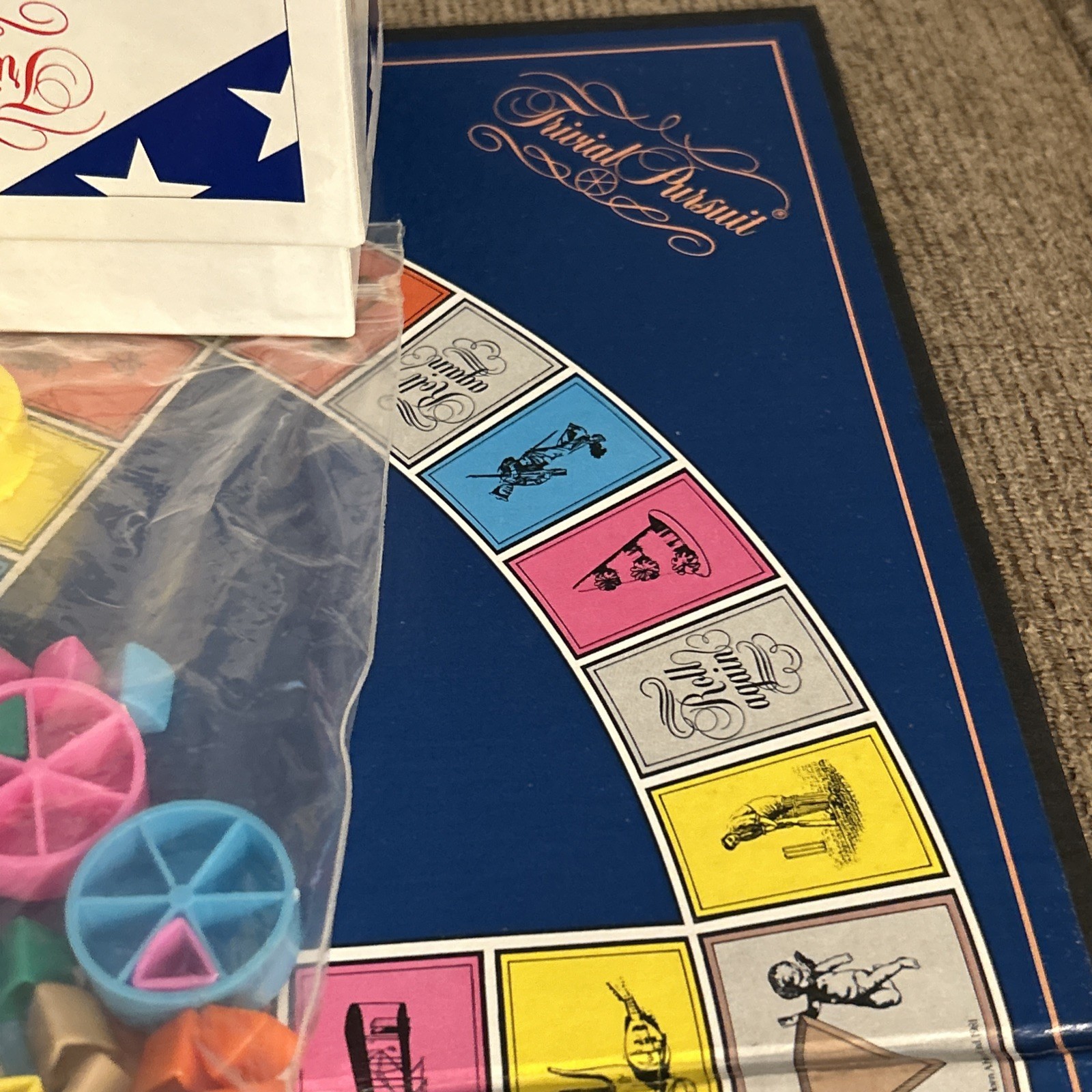 Trivial Pursuit All American Edition Parker Brothers 1993, 100% Complete