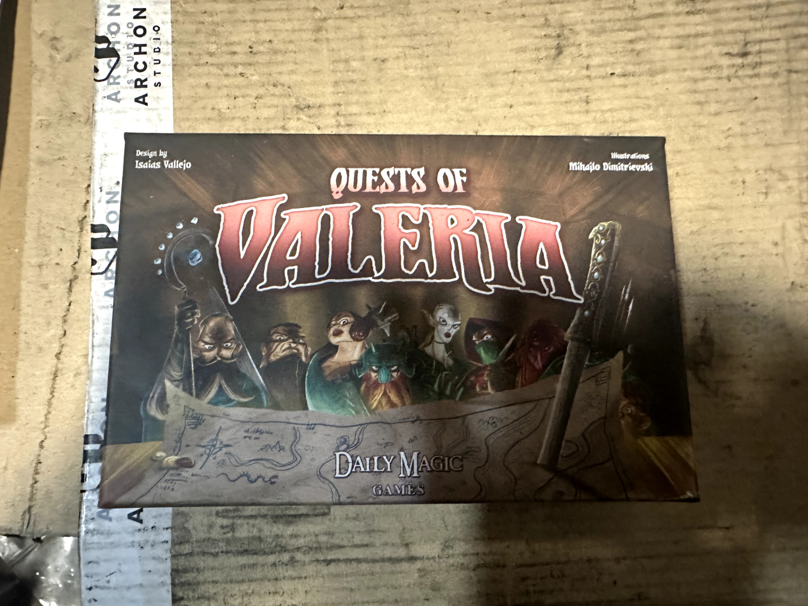Quests of Valeria Board Card Game NEW SEALED FREE SHIPPING
