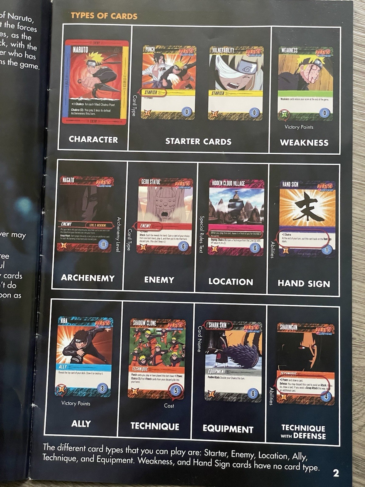 Naruto Shippuden Deck-Building Game by Cryptozoic (Incomplete, Missing 2 Cards)