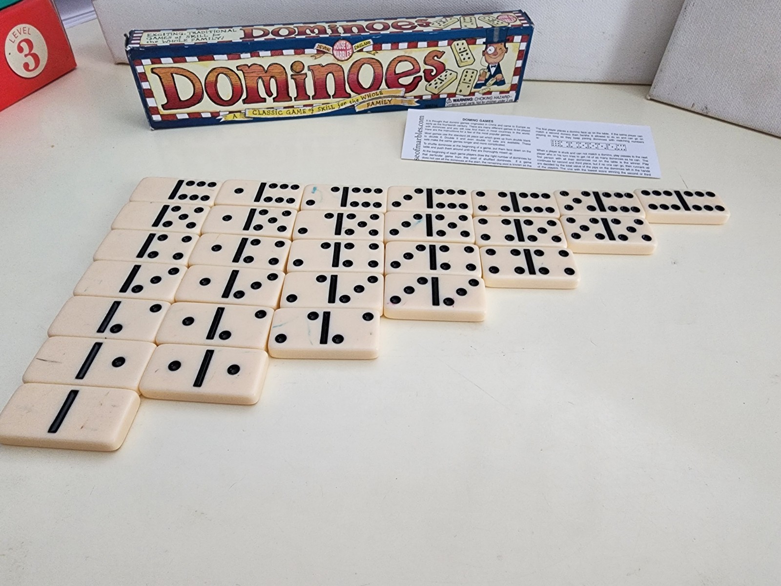 House Of Marbles Dominoes Set of 28 Double Six Standard Set
