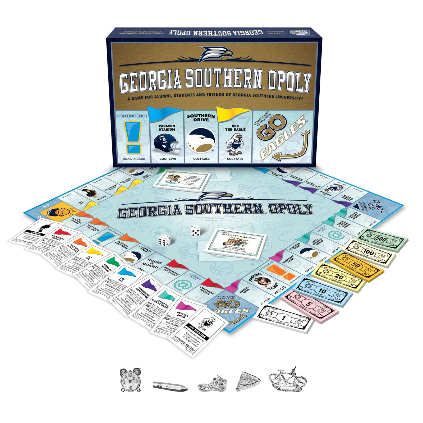 Georgia Southern-Opoly Board Game – University-Themed Opoly Style, Family Str…