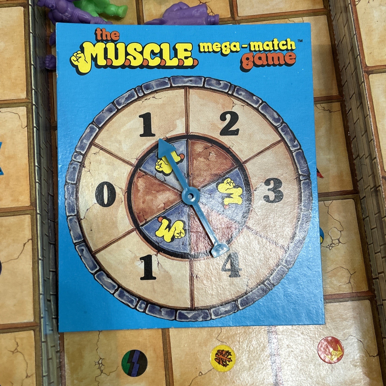 Vintage Mattel M.U.S.C.L.E Mega Match Game 1983 Arena Original Missing 1 Figure