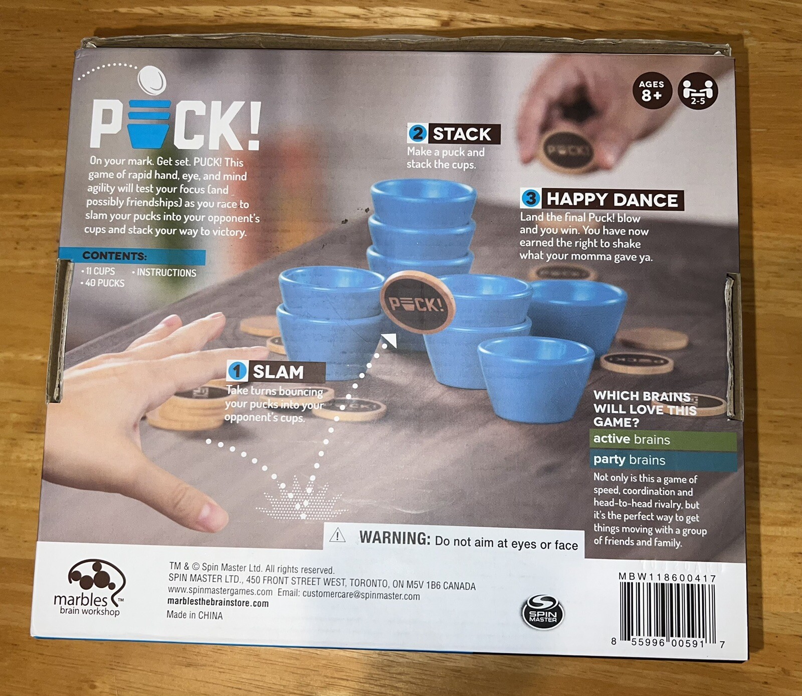 Puck Game by Marbles Brain Workshop NEW
