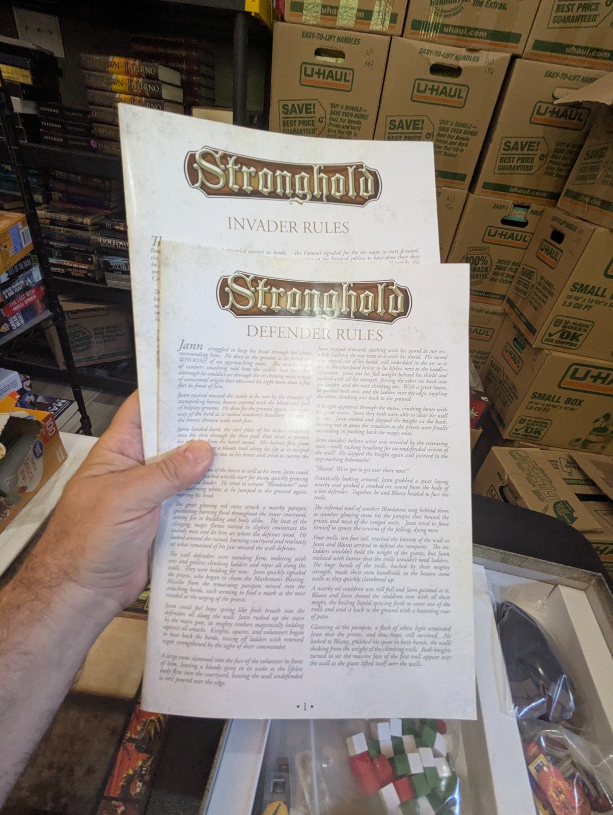 STRONGHOLD Board Game 100% COMPLETE 2010 AWARD WINNER