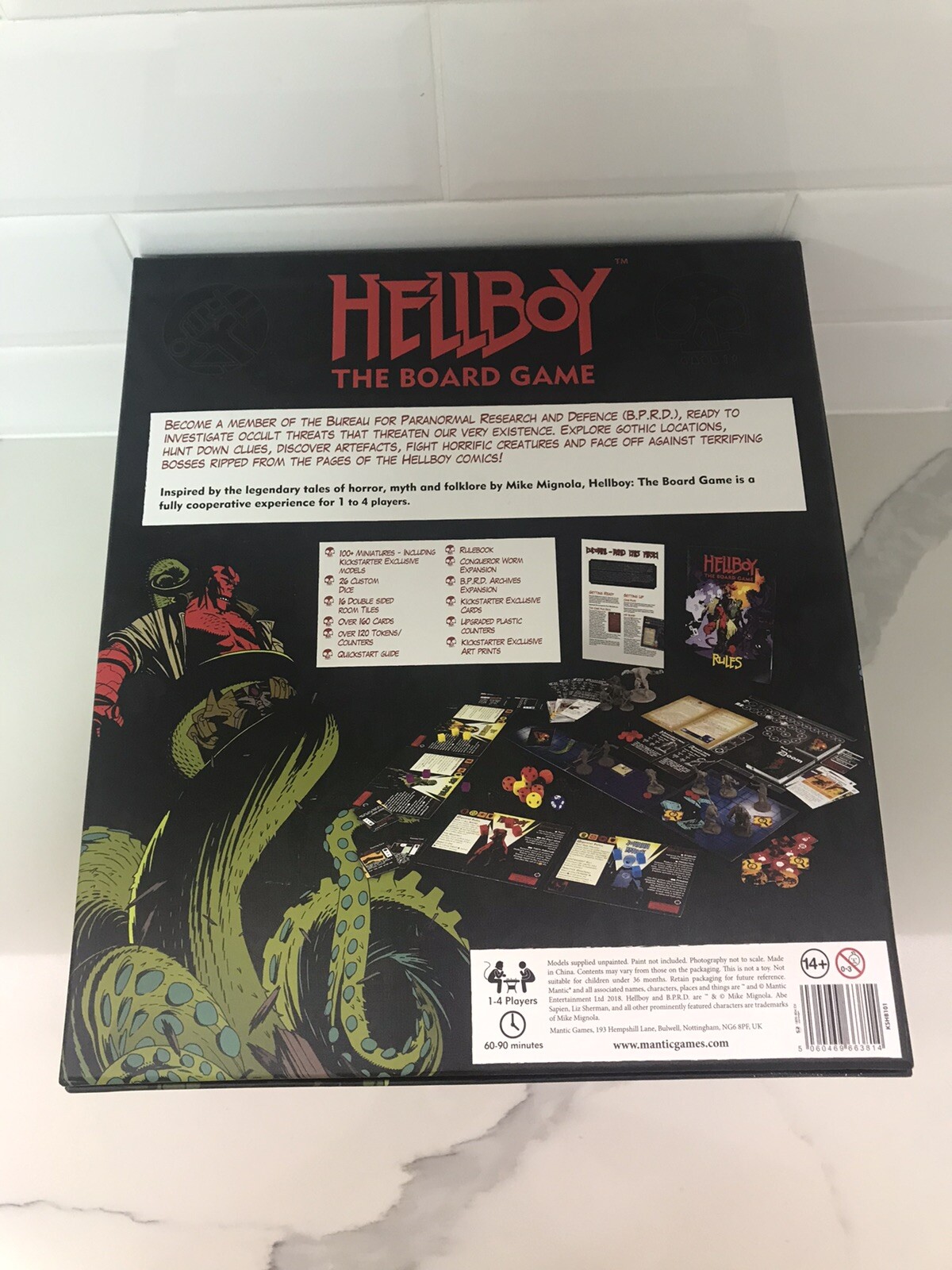 Hellboy The Board Game Kickstarter Backer Exclusive Set Bundle Dark Horse Mantic