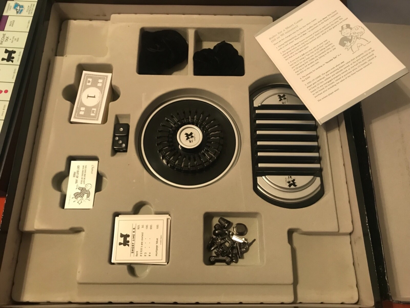 2006 MONOPOLY Onyx Edition Luxury COLLECTOR’S