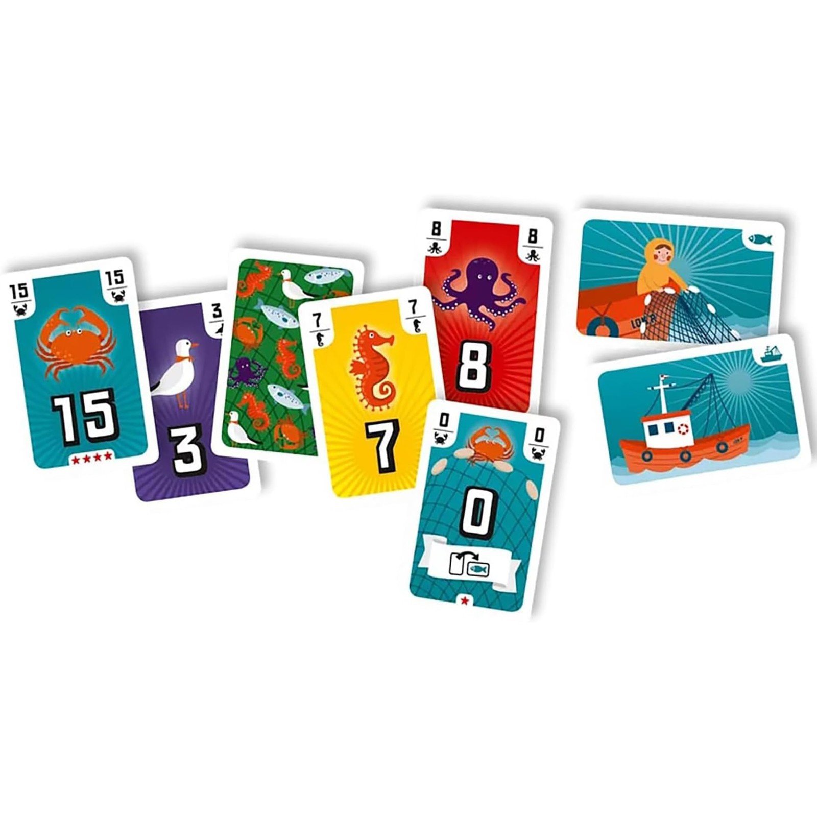 : Fishing – Trick Taking Card Game, Ocean Theme, Card Drafting & Point Collec…