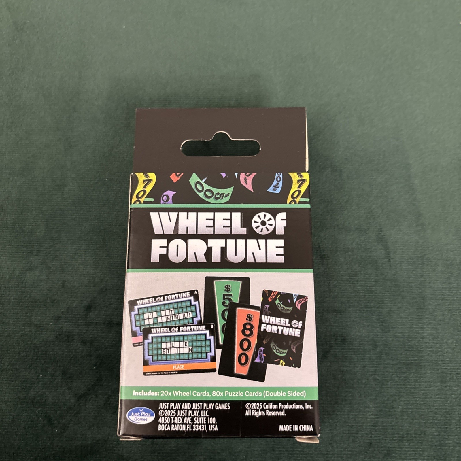 Deck of Cards Wheel Of Fortune The Fast Action Word Game 150+ Puzzles Ages 10+