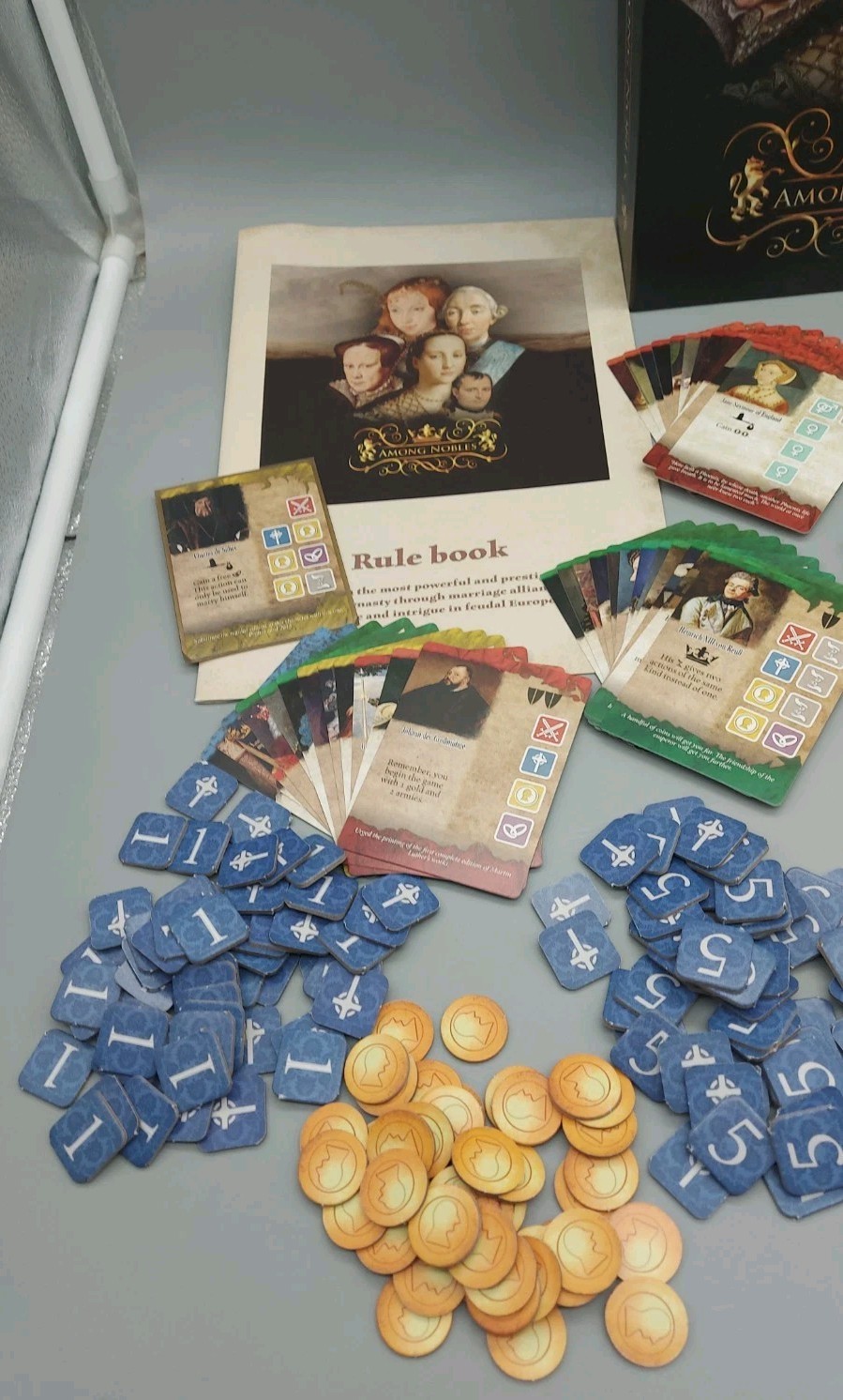 Rare Among Nobles Board Game Among Meeples 100% COMPLETE Excellent Condition