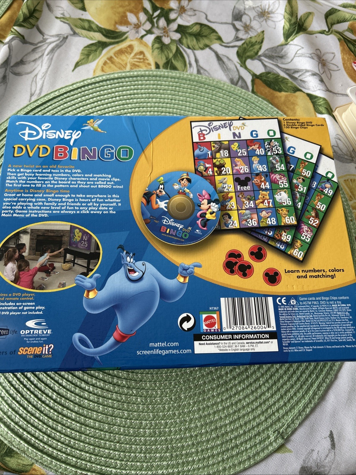 Disney DVD Bingo Game COMPLETE ScreenLife 2005 Mickey Minnie Mouse