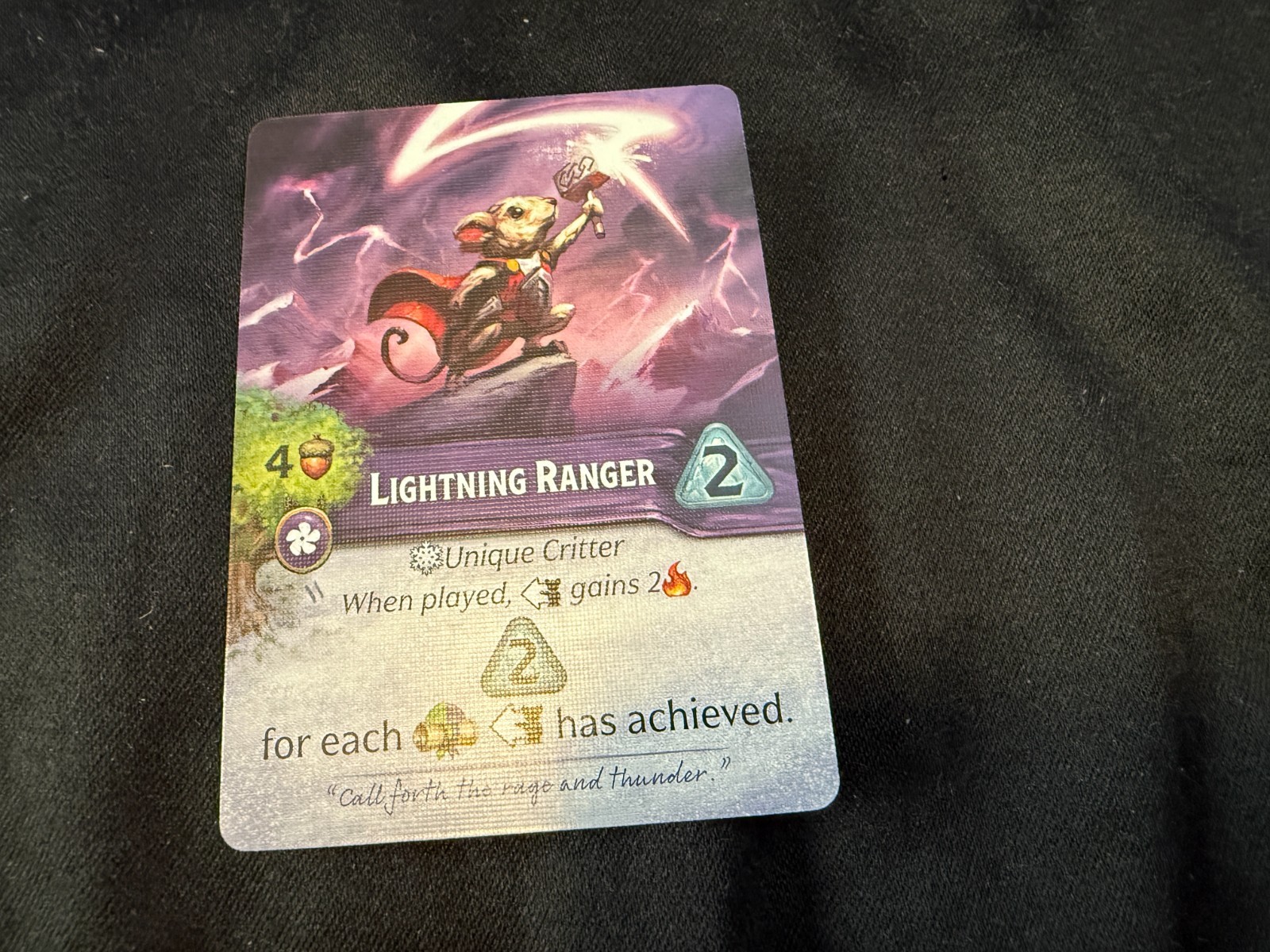 Everdell Silverfrost Essen Exclusive Promo Card Lightning Ranger 2025