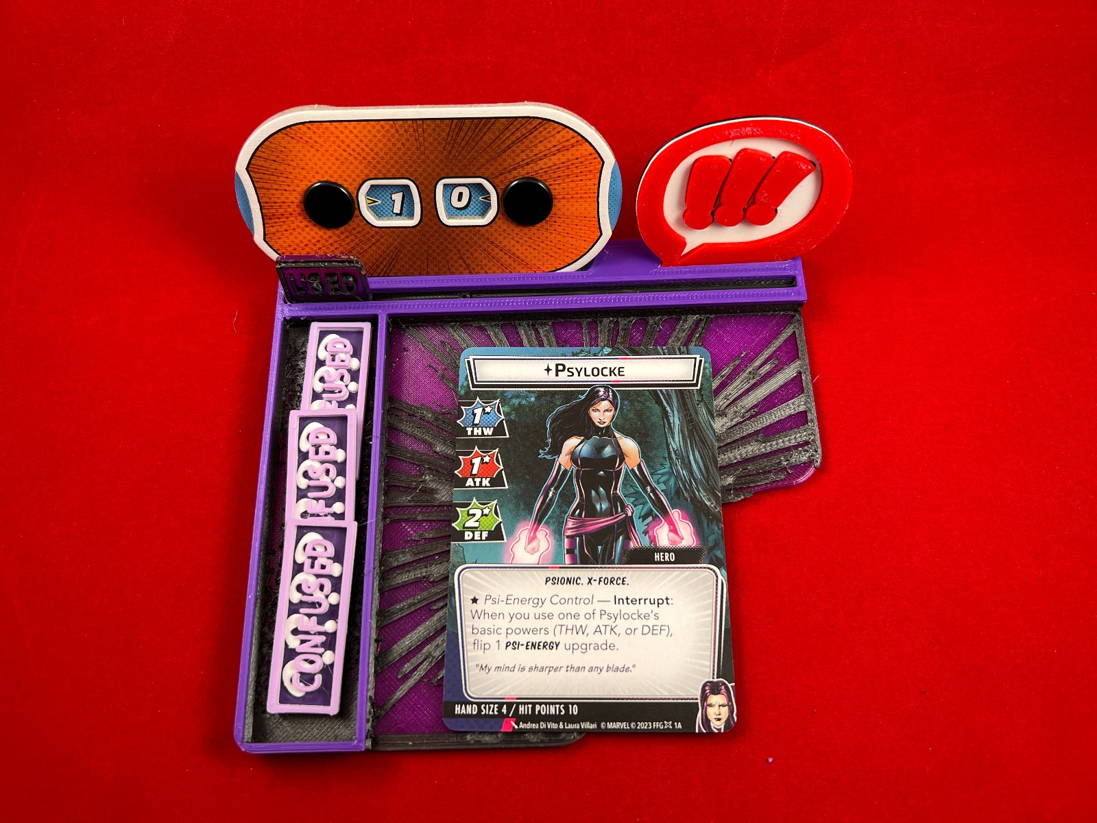 Marvel Champions™ compatible Hero Dashboard/Tray Custom 3D printed