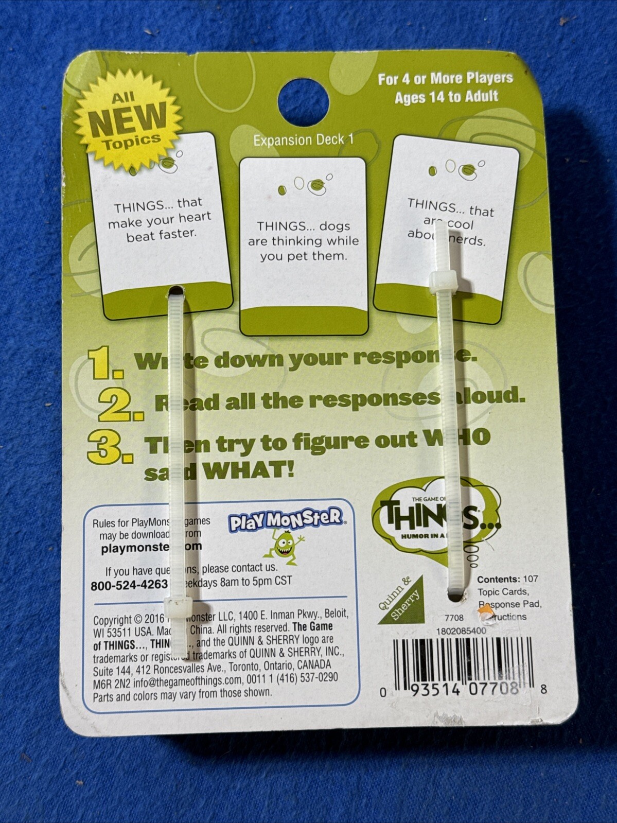 New PlayMonster The Game of Things: Humor in A Box for ages 14 to Adult