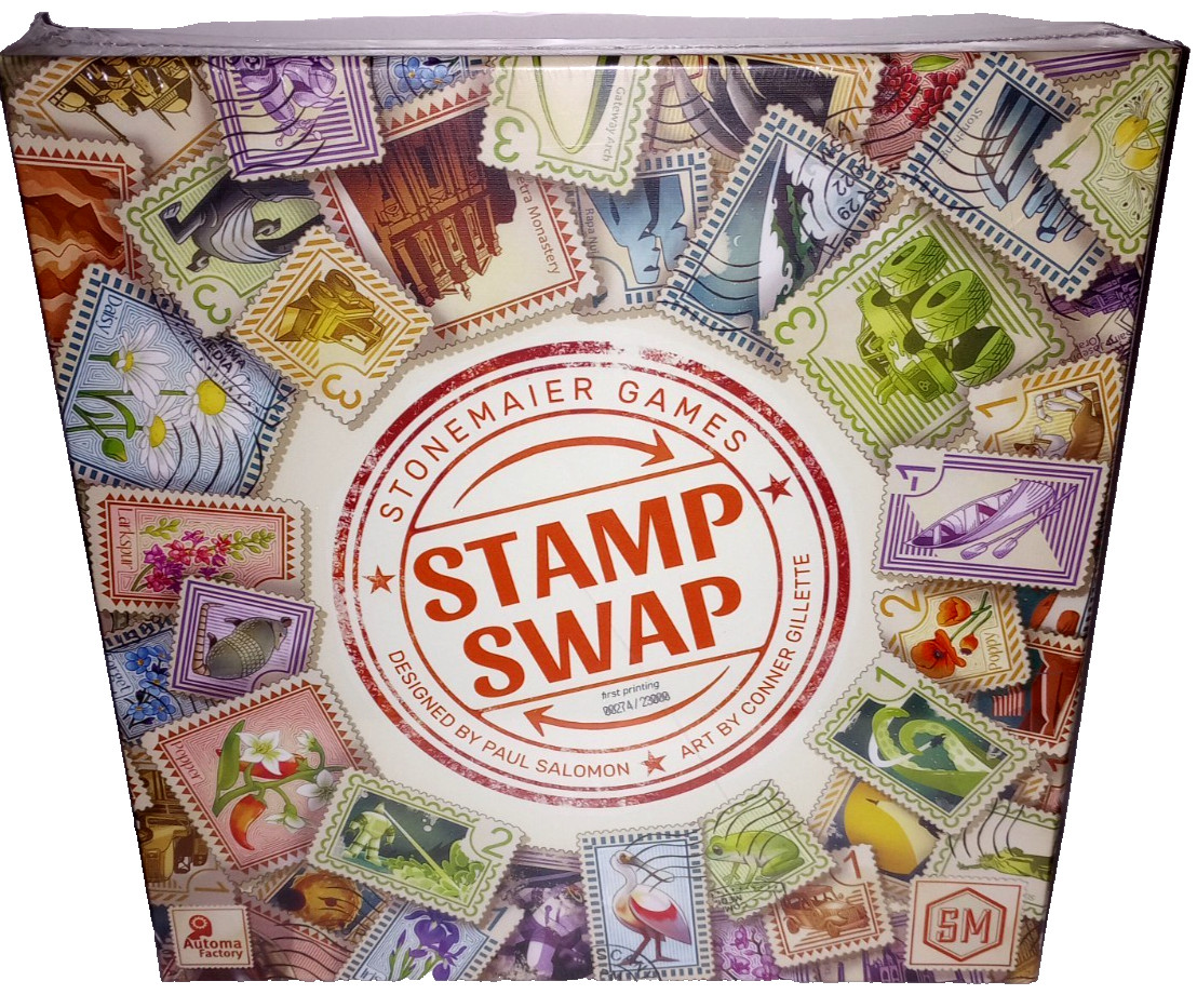 Stamp Swap Board Game by Stonemaier Games – First Printing # 274 of 2300 – New